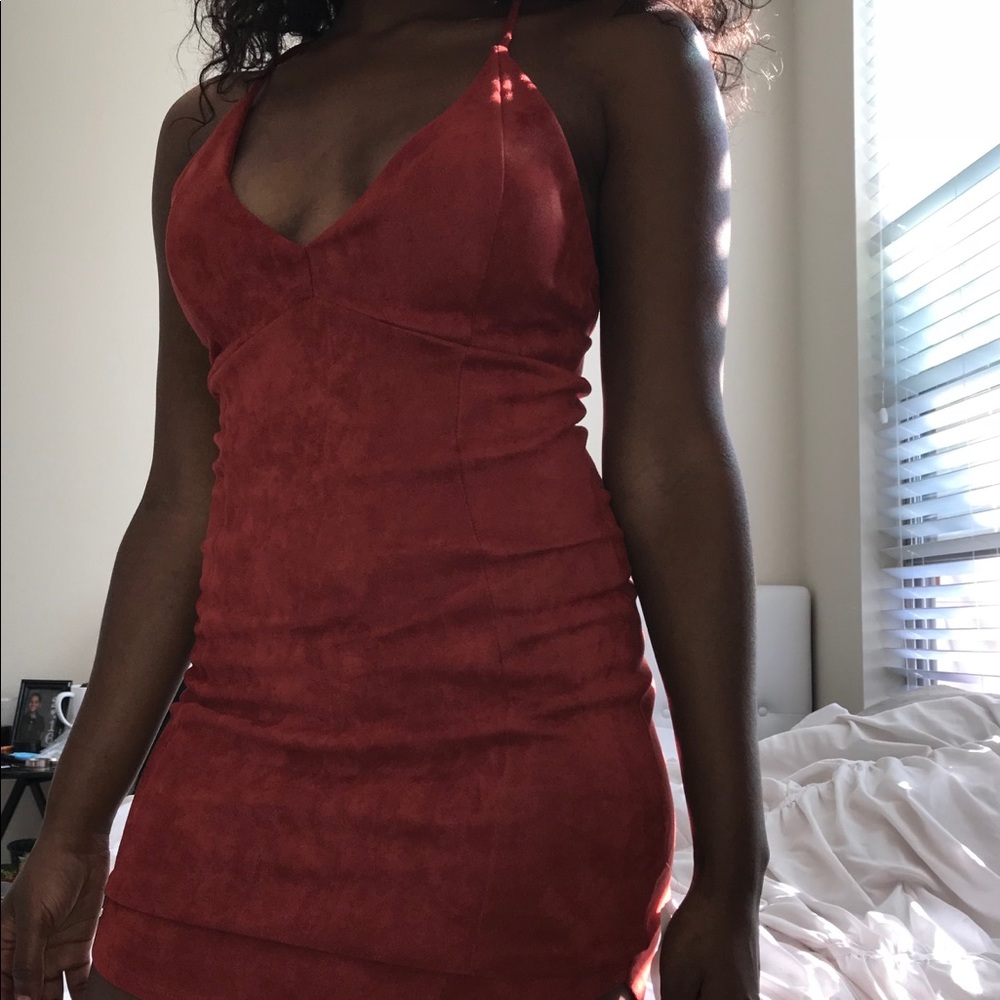 Suede dress